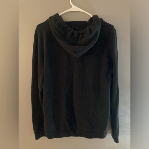 Like New! Worn Once!  PINK VS Black Pink and White Zip Up Hoodie - Picture 2 of 3